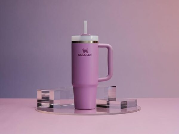Cupholder Compatible for Travel | Insulated Stainless Steel Cup | BPA-Free | Lilac - Image 4