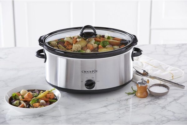 Crock-Pot 7 Quart Oval Manual Slow Cooker, - Image 2