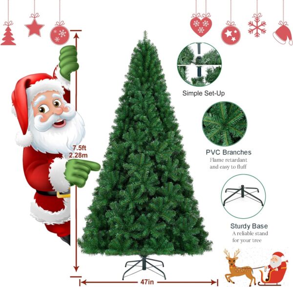 KTKDE 7.5ft Spruce Artificial Holiday Christmas Tree - Image 5