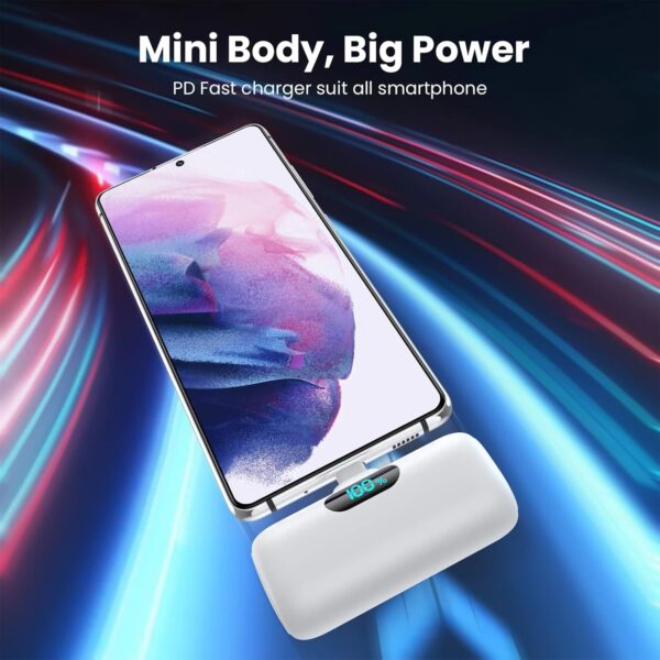 [2-Pack] Mini Portable Charger 5000mAh Power Bank, - Image 4