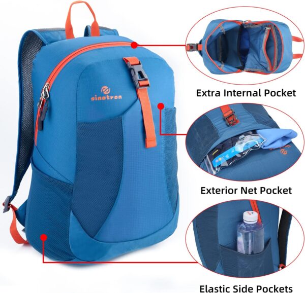 sinotron 22L Lightweight Packable Hiking Backpack, - Image 3