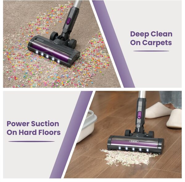 Gevi Cordless Carpet Vacuum Cleaner for Home, - Image 4